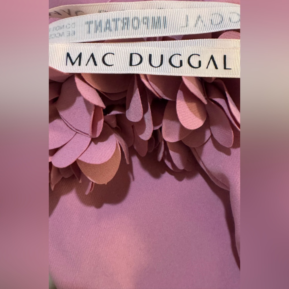 Mac Duggal Mauve Petal Dress